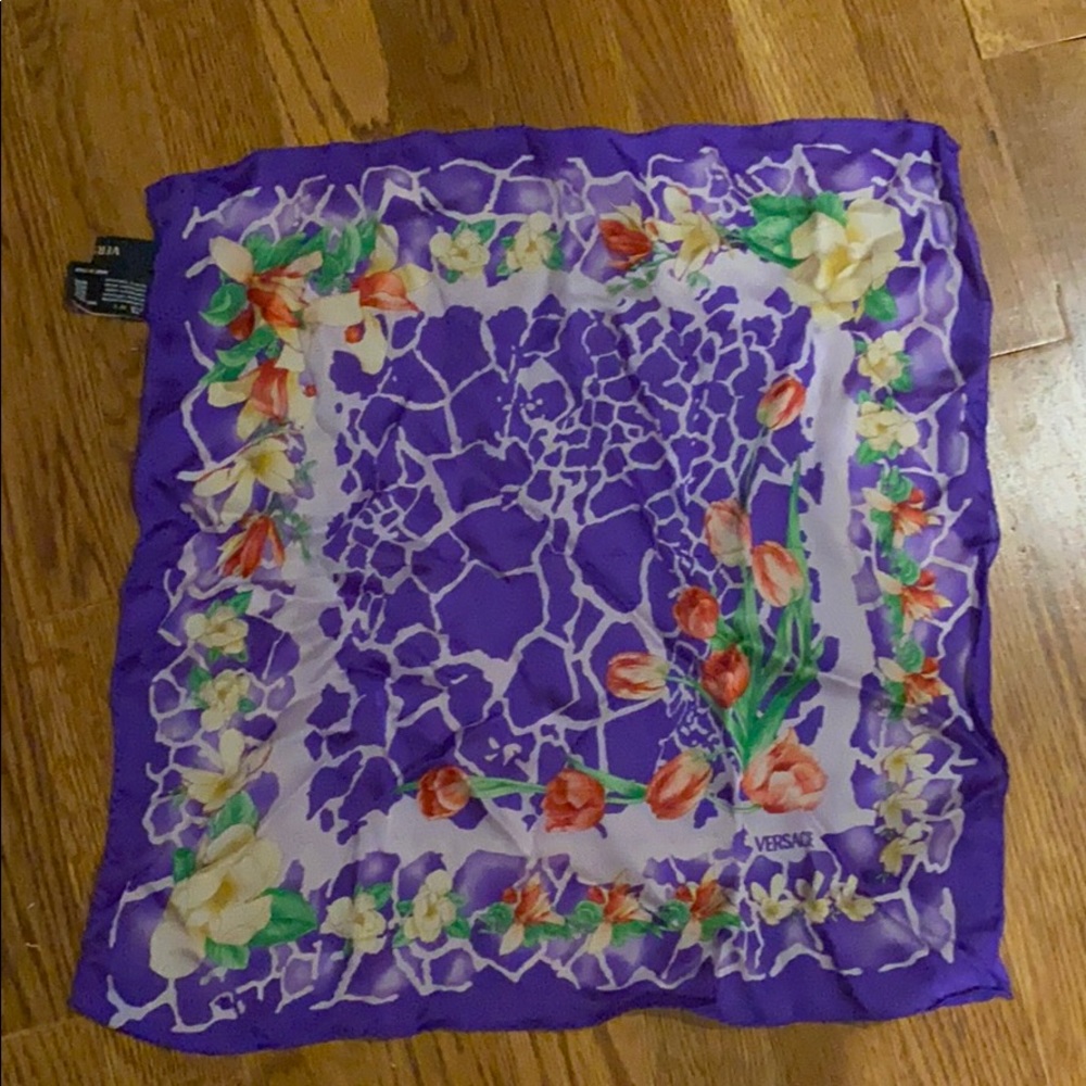 Versace 100% silk handkerchief